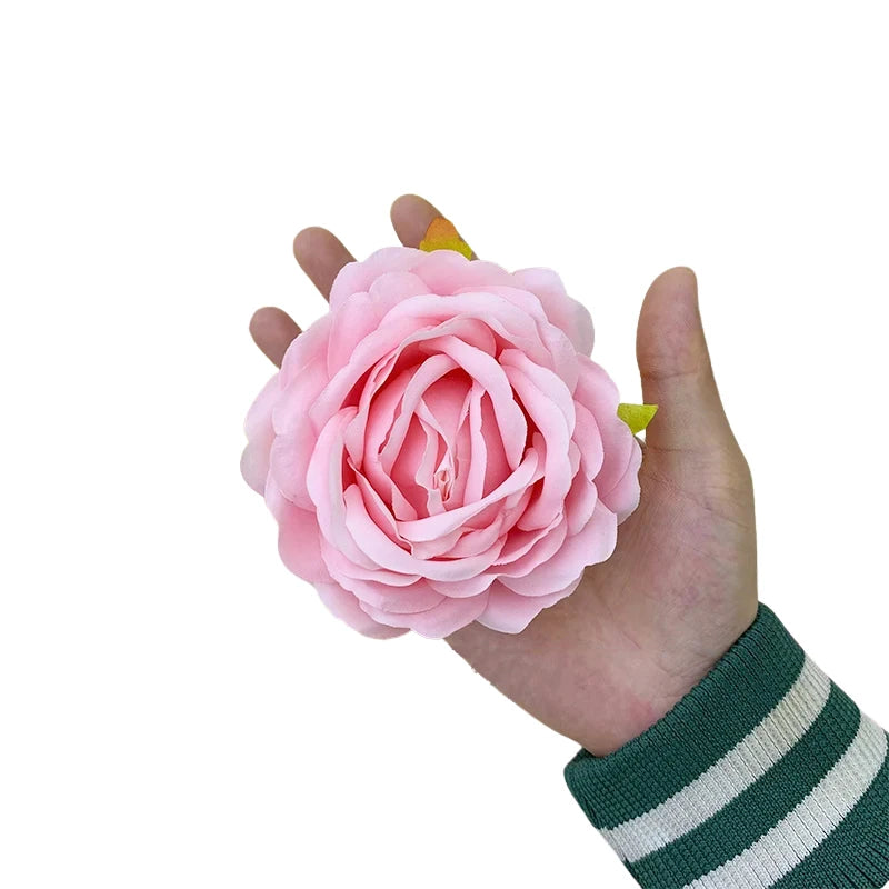 Décoration murale artificielle roses soie classique blanc rose violet romantique