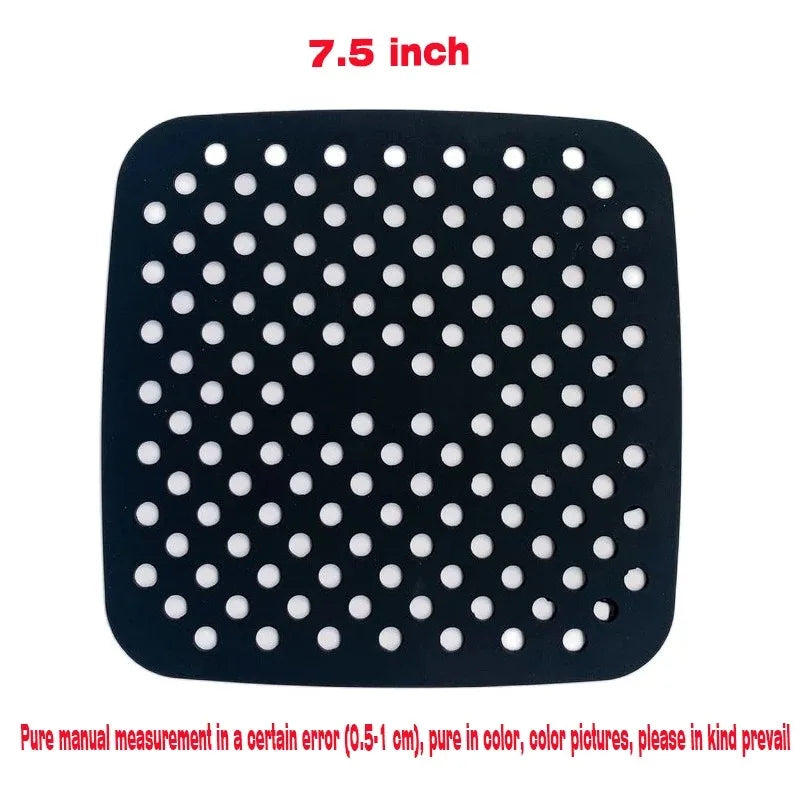 grilles cuisson friteuse air perforées rouge noir modernes clips fixation cuisine
