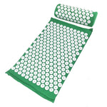 tapis massage acupuncturé violet bleu marine vert rondelles blanches moderne sac rangement