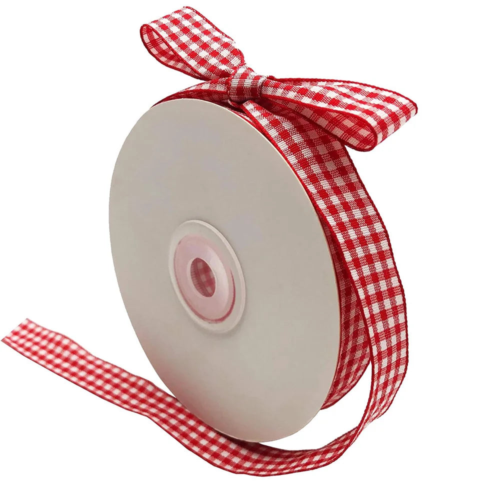 ruban carreaux noir blanc ruban carreaux rouge blanc ruban coton polyester classique 1.5cm opaquet