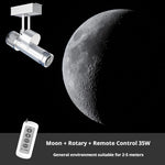 projecteur led lune jupiter terre moderne blanc gris orange bleu