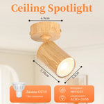 spots led effet bois texture moderne base cables gu10 vis salon chambre