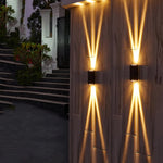 lampes murales led extérieures étanches modernes 6w 10w 20w noir jaune blanc rouge bleu