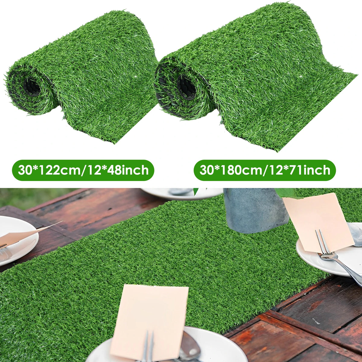 tapis gazon artificiel imitation naturelle brins verts festif décoration maison dimensions variées motifs fleurs