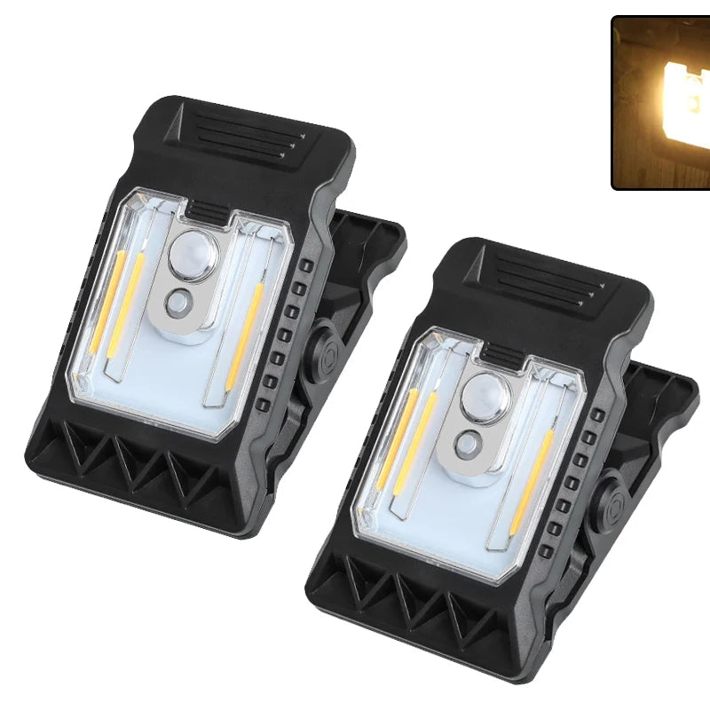 lampe solaire détecteur mouvement clip noir moderne éclairage extérieur urgence
