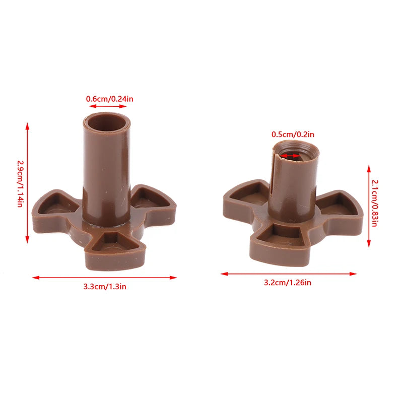 support tige marron plat lisse four micro onde universel tournant guide rouleaux
