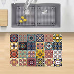tapis sol multicolore moderne patchwork floral géométrique antidérapant extérieur intérieur salon entrée