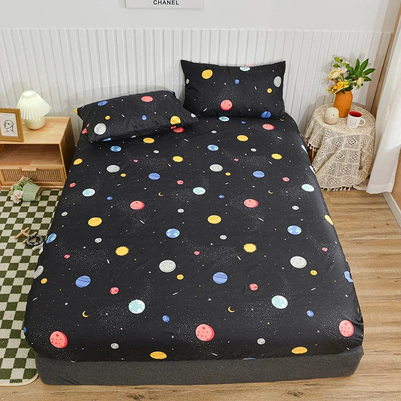 Motif galaxie étoilé en gros plan