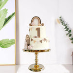 présentoir cupcakes rond métal or argent classique élégant support gâteau mariage anniversaire festif