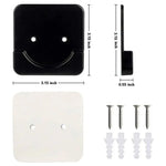 support mural rideau douche vis fixation noir blanc moderne salle bain opaque
