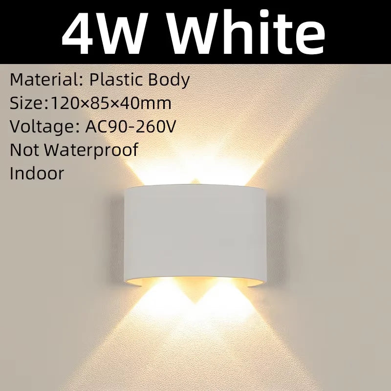 lampe murale moderne noire blanc 8w 4w 12v led cuisine salle manger