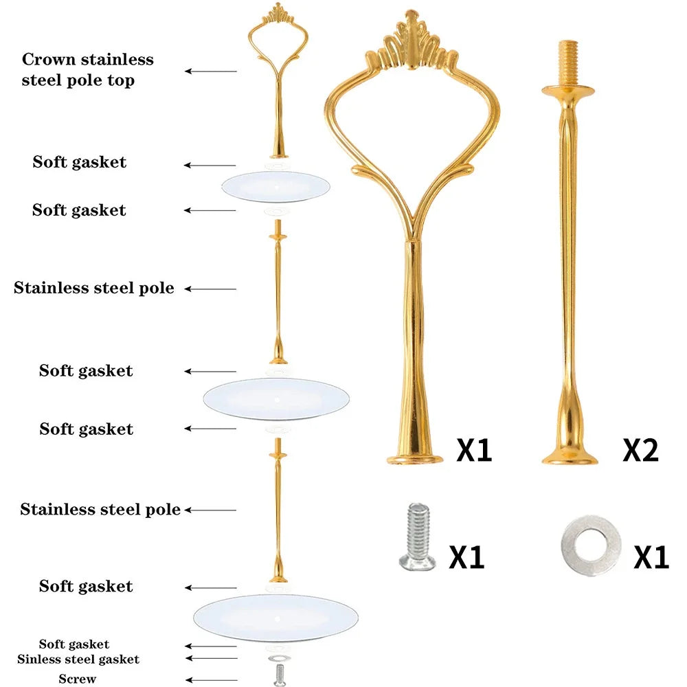épée table or élégante classique fixations vis argentées rose noire rouges