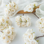 fleurs artificielles soie roses blanches couronne mariage romantique décoration intérieure anniversaire baby shower
