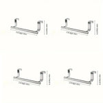porte serviettes mural adhésif acier inoxydable simple barre moderne argente chromé sans perçage
