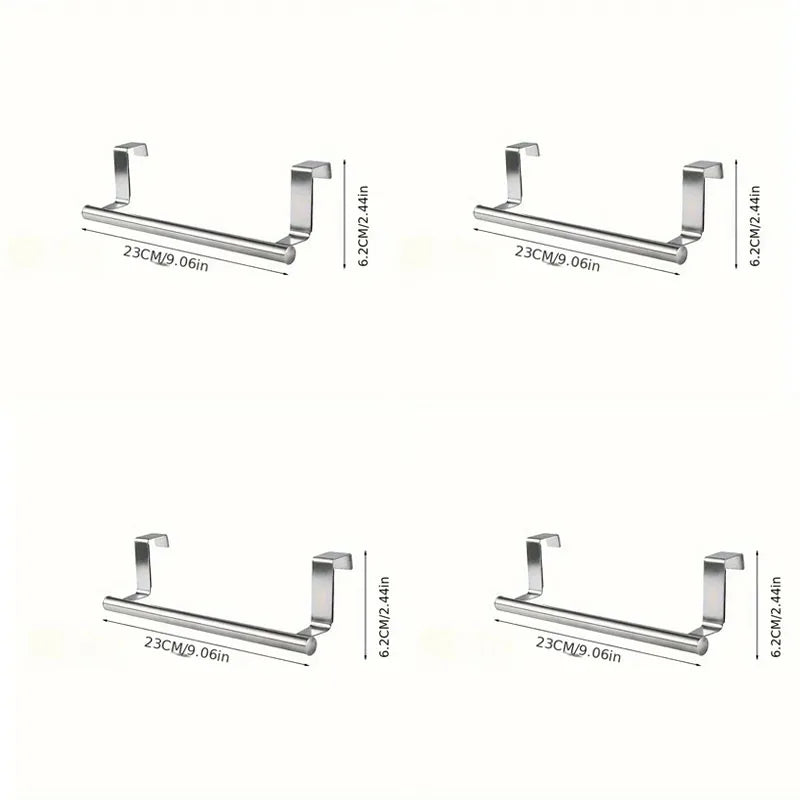 porte serviettes mural adhésif acier inoxydable simple barre moderne argente chromé sans perçage