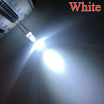 diodes led bleu vert rouge blanc rose violet orange 3mm round transparent 1000 pièces