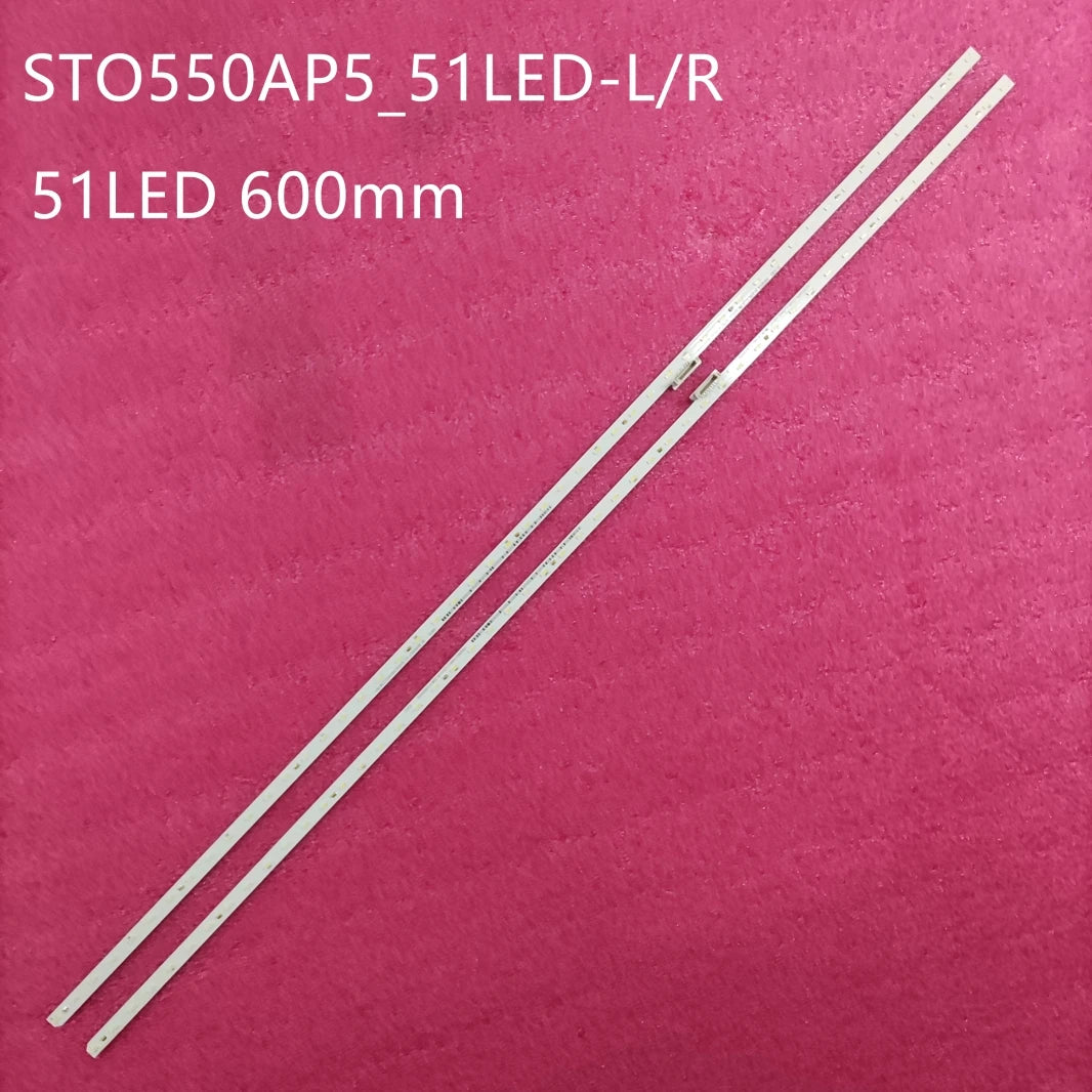 bande led blanc 51 diodes 600mm moderne connecteurs non visible