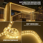 ruban led solaire flexible blanc moderne clips contrôleur panneau solaire étanche ip67