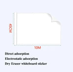 tableau blanc électrostatique adhésif mural blanc surface lisse moderne