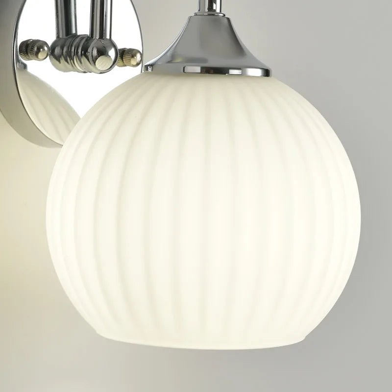 applique murale moderne métal blanc chrome acrylique translucide led flux lumineux 249 2000