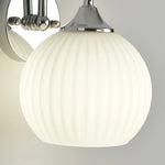 applique murale moderne métal blanc chrome acrylique translucide led flux lumineux 249 2000