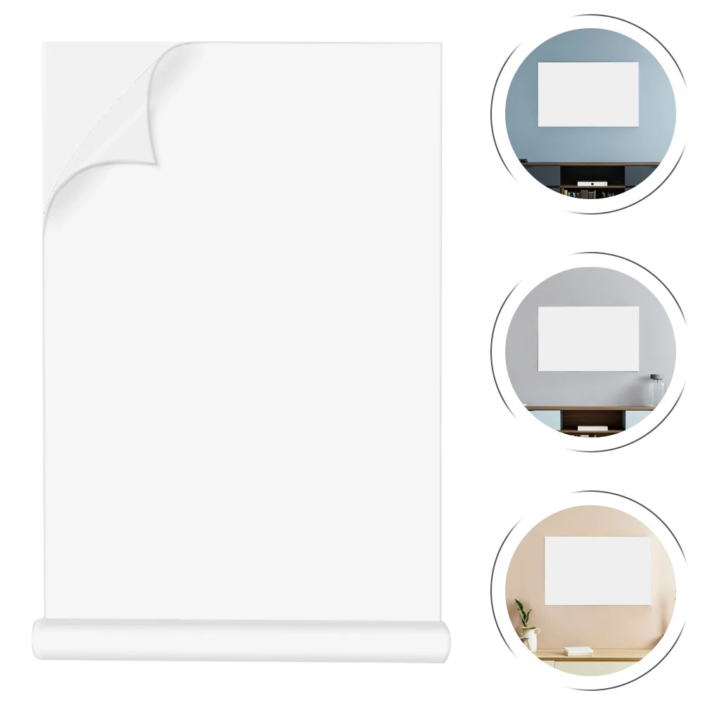 tableau blanc auto adhésif mural portable effaçable moderne papier peint uni fixations