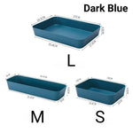 boîtes rangement réutilisables plastique moderne rose bleu blanc minimalistes multifonctionnelles cosmétiques cuillères fourchettes assiettes