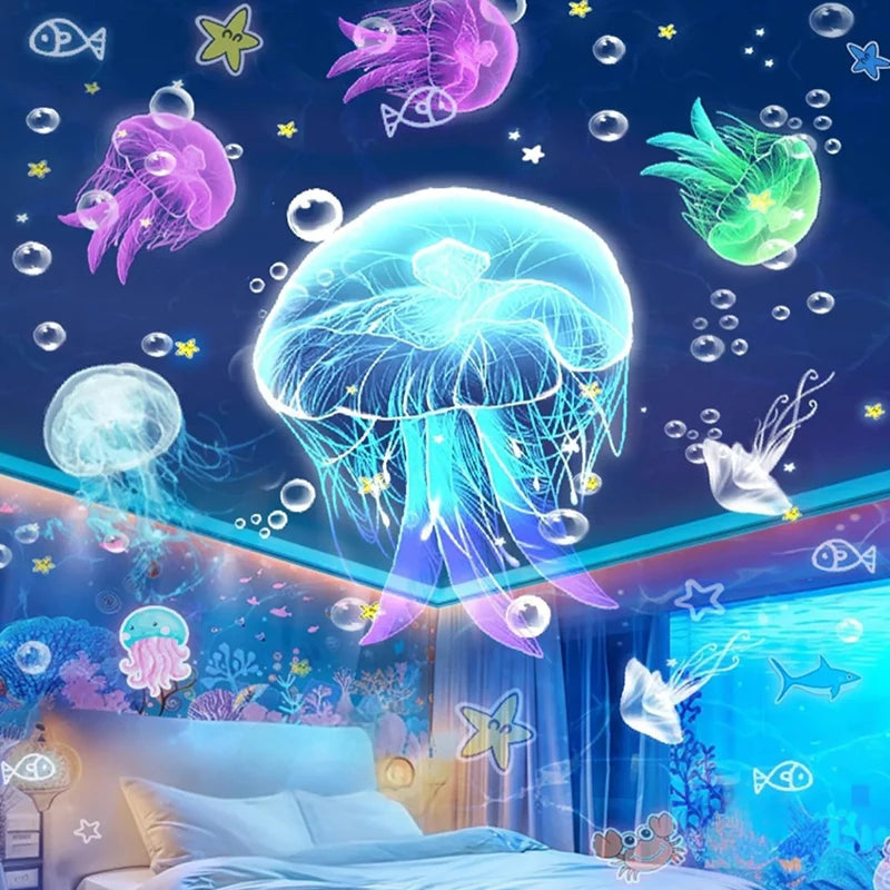 projecteur nuit led étoiles lunes poissons coraux arc ciel