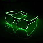 lunettes soleil lumineuses clignotantes filament led occasion fête moderne couleurs vives variées