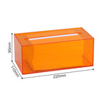 boîte mouchoirs transparente acrylique moderne maison table manger décoration intérieure