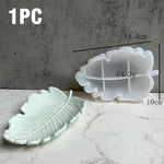 assiettes feuilles relief veines blanc translucides blanches moderne naturel bricolage craft korean
