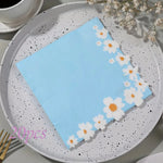 serviettes multicolores fleurs décoratives festives happy birthday anniversaire noël mariage transparentes table festive