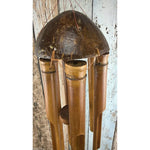 décoration murale bambou noix coco musique rustique naturelle artisanale porte jardin maison