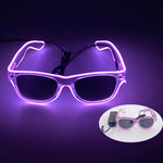 lunettes lumineuses led futuristes transparentes paillettes circuit imprimé élastique fête rave club nuit