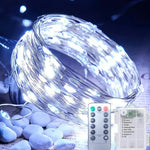 guirlande lumineuse led multicolore 50 100 200 300 led télécommande modes moderne étanche