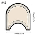 tapis bain anti dérapant absorbant moderne motif géométrique beige clair