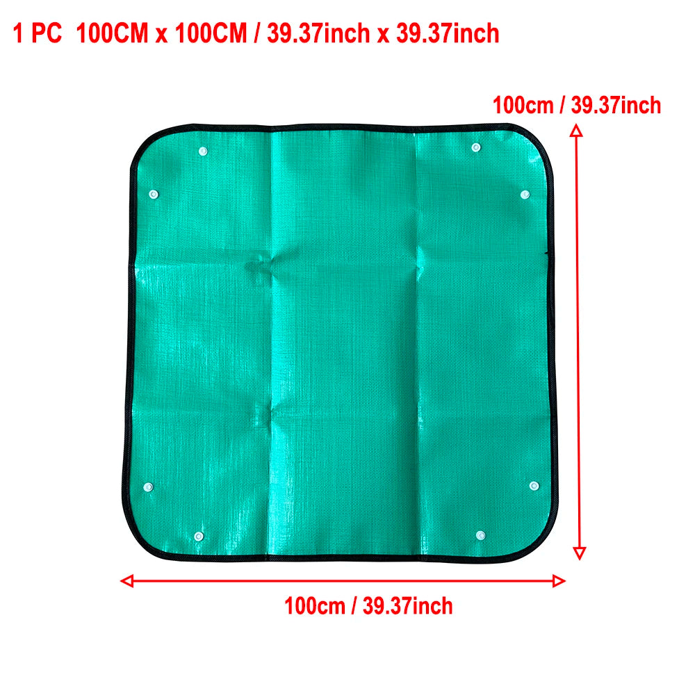 tapis jardinage imperméable vert clair tapis repiquage pliant outils pot fleurs texture moderne