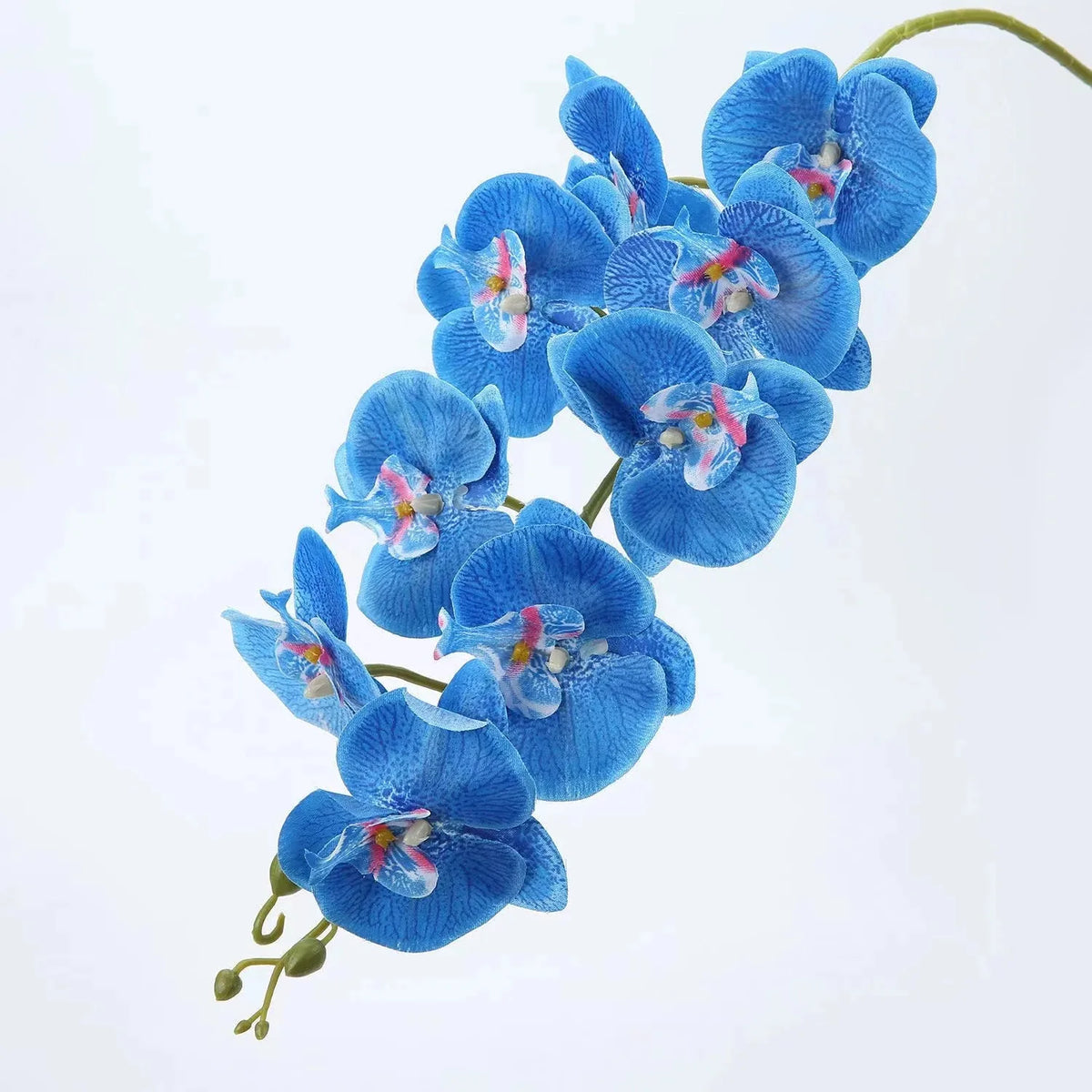 Orchidées artificielles blanc fleurissantes modernes décoration intérieure élégante vase doré maison mariage