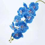 Orchidées artificielles blanc fleurissantes modernes décoration intérieure élégante vase doré maison mariage