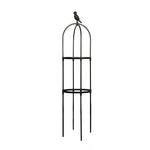 support plante grimpante cadre noir blanc moderne oiseau décoratif grille fixation plante tomates jardin