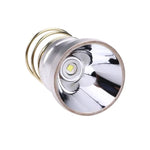 lampe torche argentée dorée lisse moderne 1000 lumens anneau métalliqueextérieur