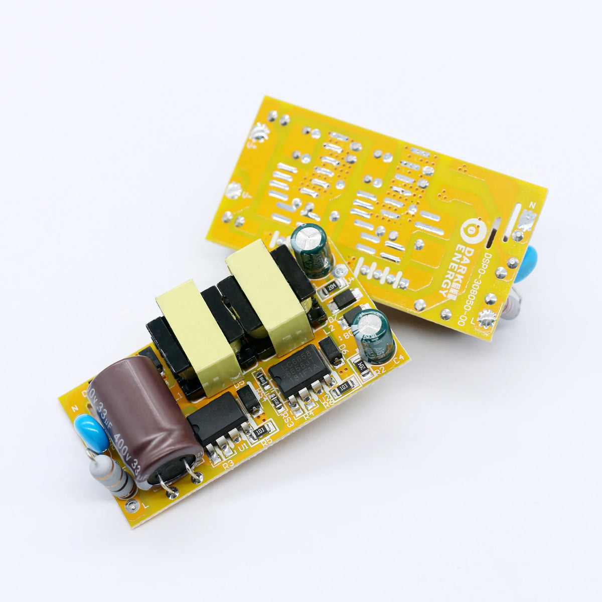 transformateur led alimentation 30w 50w 60w 80w jaune circuits imprimés condensateurs diodes résistances