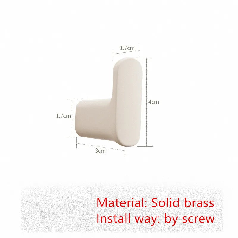 crochet mural moderne blanc adhésif ruban cuir marron facile salle bain hardware zinc alloy