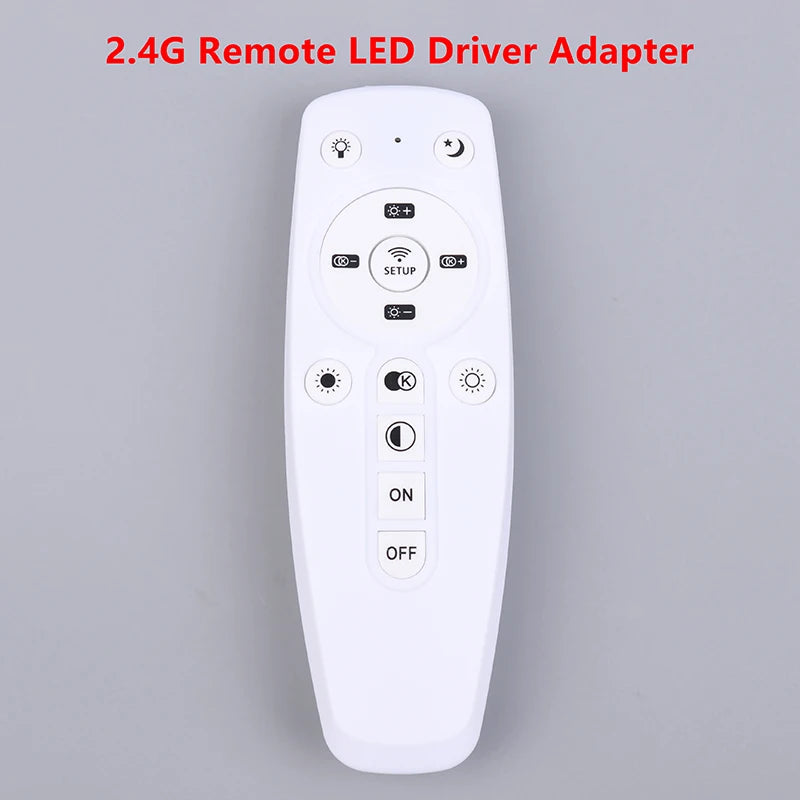 télécommande intelligente sans fil blanc moderne boutons on off setup indicateur lumineux