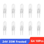 ampoules halogènes g4 transparentes opalescentes 24v 220v blanc chaud classique 10w 20w 35w 50w