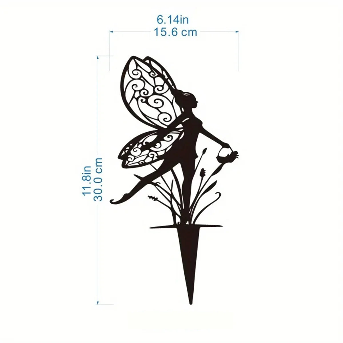 statue extérieure chat noir silhouette moderne brillante minimaliste tringle fixée jardin