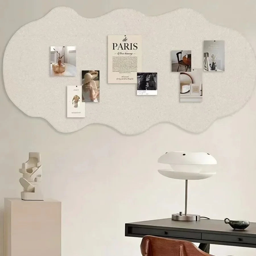 tableau pin's moderne adhésif couleur beige clair tissu uni durable résistant salissures