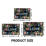 tapis sol antidérapant extérieur moderne graphique multicolore bébés entrée salon