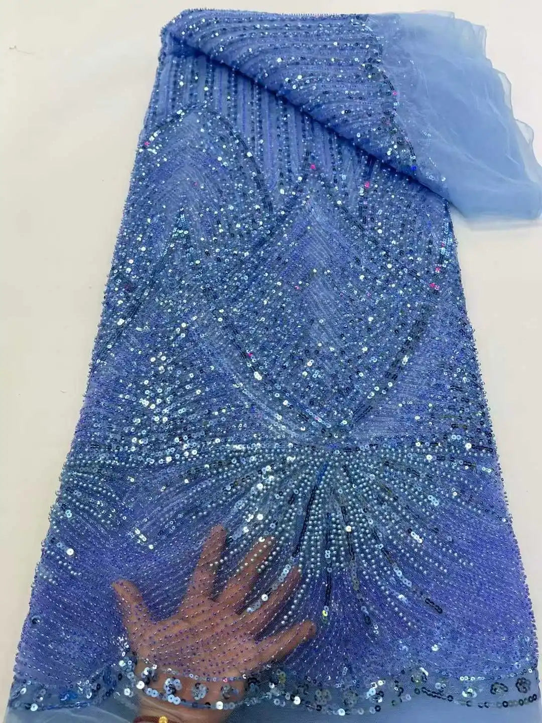 tulle français dentelle nigeriane soirée strass élégante mariage robe glamour opalescente