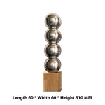 vase décoration intérieure bois métal minimaliste sculptural boules sphères cubes fleurs séchées